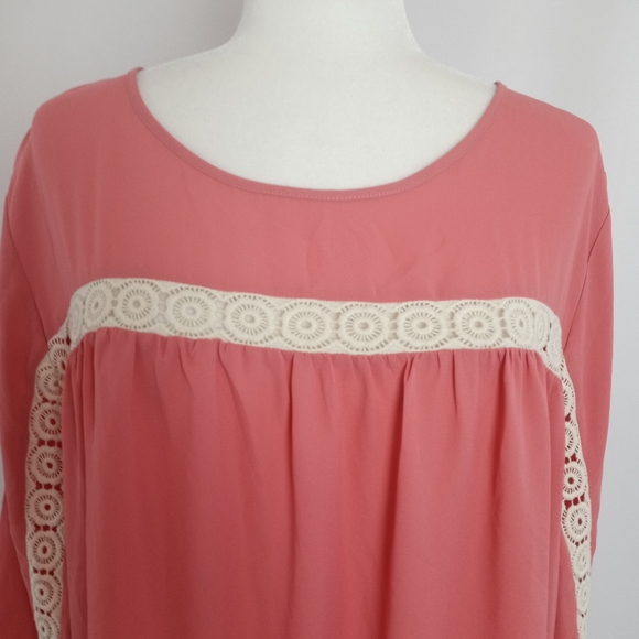 Nordstrom Eclair Peach Boho Tunic with Open Cross-over Back NWT - Picture 2 of 7